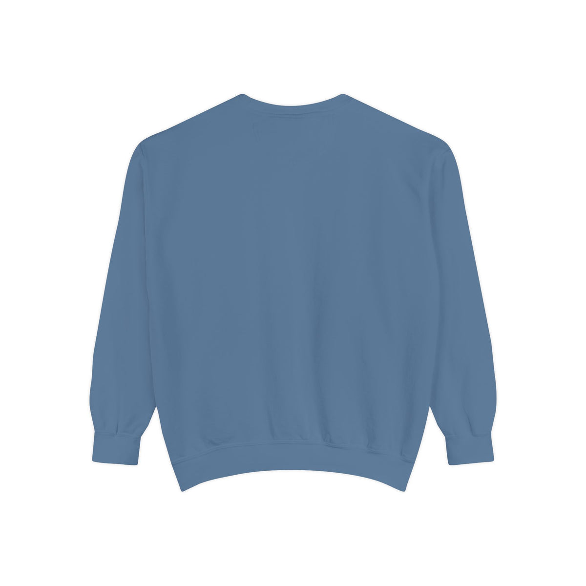 SA · SDLM · MAC Stacked Mark Crewneck in Blue Jean — plain back