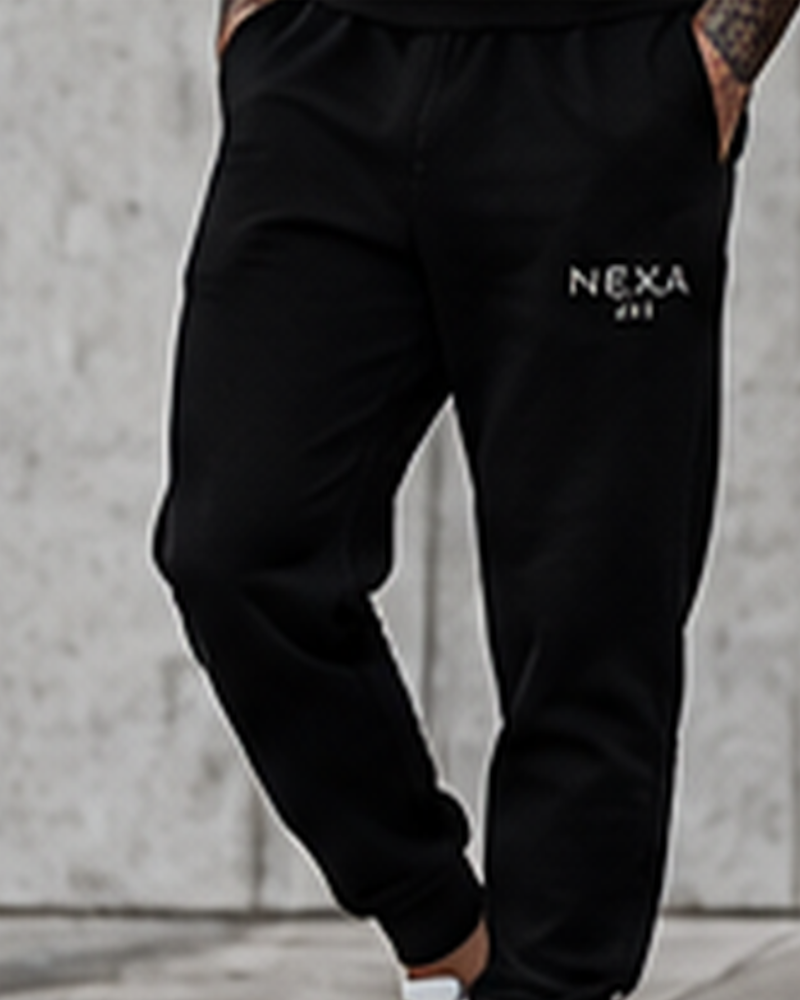 NEXA Embroidered Straight-Leg Joggers premium campaign image