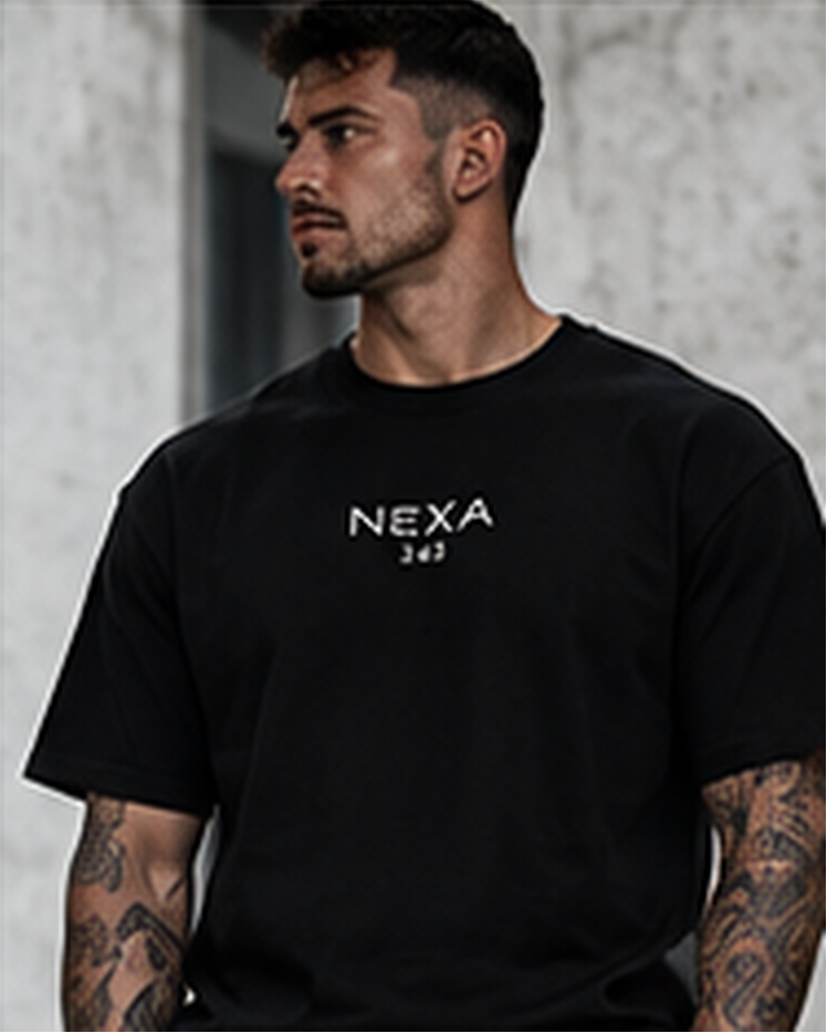 NEXA Embroidered Heavyweight Tee premium campaign image